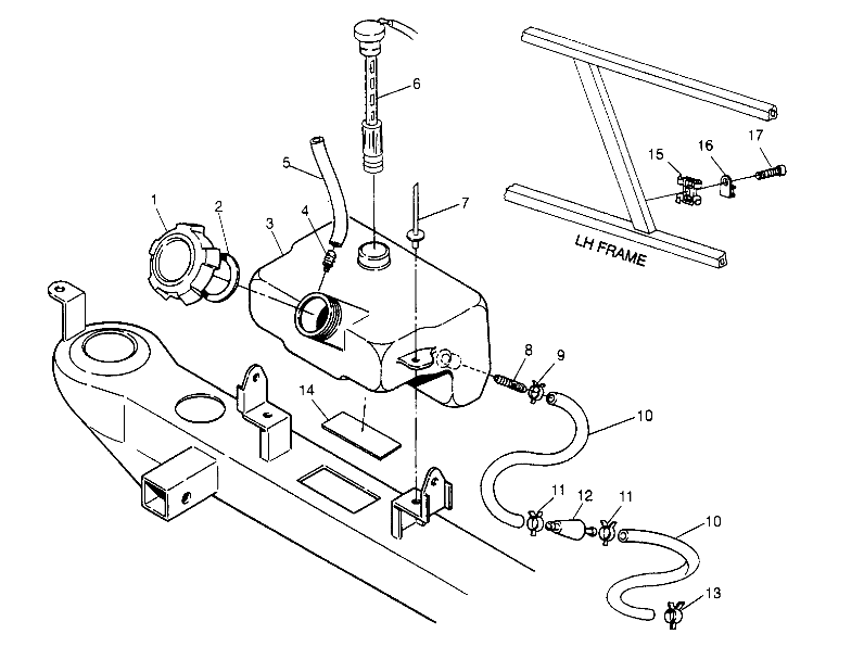 OIL TANK ASSEMBLY 6x6 400L W948740 (4926802680A013)