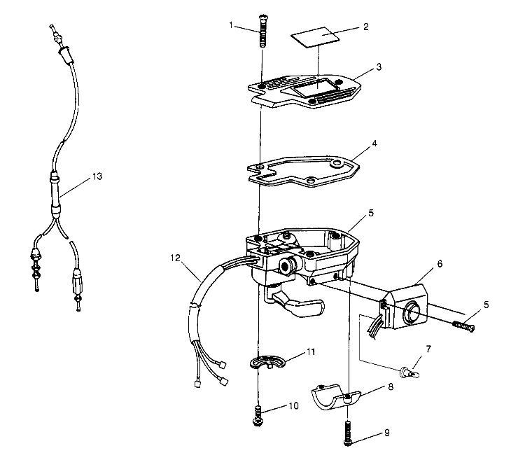 CONTROLS - THROTTLE ASM./CABLE 6x6 400L W948740 (4926802680B011)