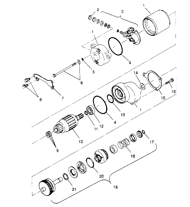 STARTING MOTOR 6x6 400L W948740 (4926802680D012)