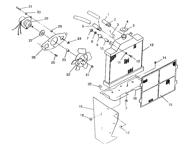 COOLING SYSTEM 6x6 400L, SWEDISH S948740 and  NORWEGIAN N948740 (4926812681007A)