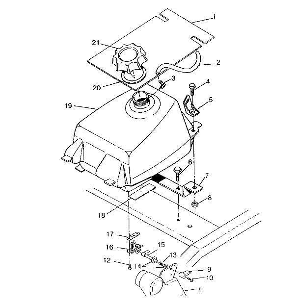 FUEL TANK ASSEMBLY 6x6 400L, SWEDISH S948740 and  NORWEGIAN N948740 (4926812681009A)