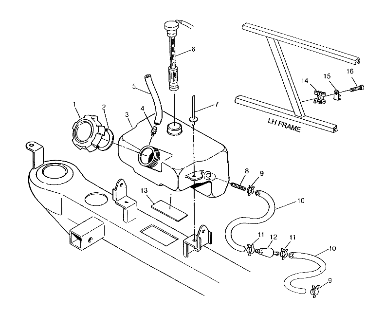 OIL TANK ASSEMBLY 6x6 400L, SWEDISH S948740 and  NORWEGIAN N948740 (4926812681010A)