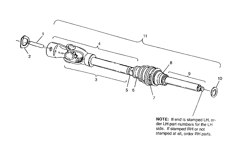 CV JOINT 6x6 400L, SWEDISH S948740 and  NORWEGIAN N948740 (4926812681015A)