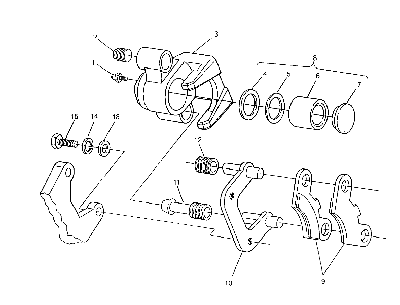 MIDDLE AXLE BRAKE ASSEMBLY 6x6 400L, SWEDISH S948740 and  NORWEGIAN N948740 (4926812681026A)