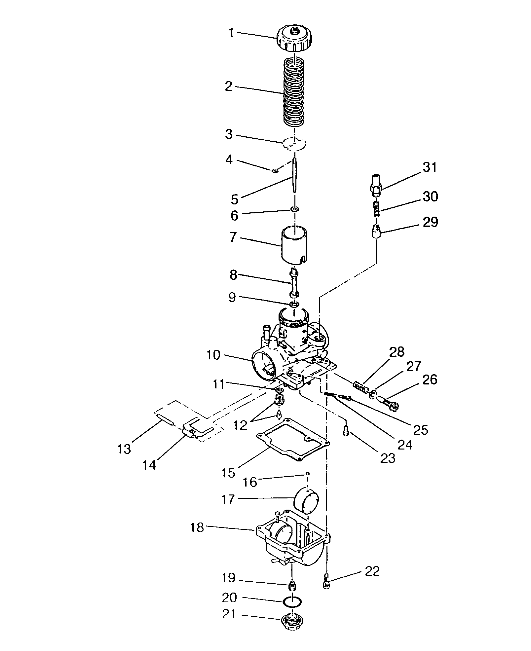 CARBURETOR 6x6 400L, SWEDISH S948740 and  NORWEGIAN N948740 (4926812681052A)