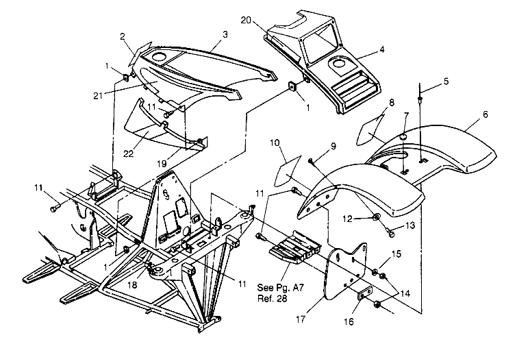 FRONT CAB ASSEMBLY Trail Boss W948527 (4926822682A005)