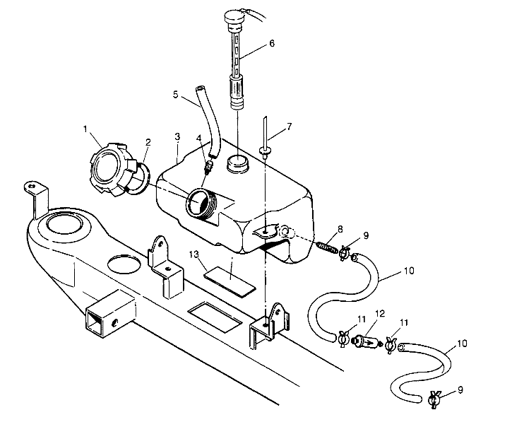 OIL TANK ASSEMBLY Trail Boss W948527 (4926822682A011)