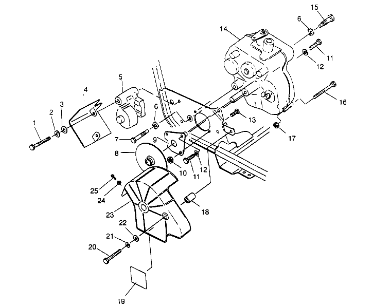 GEARCASE/BRAKE MOUNTING Trail Boss W948527 (4926822682B012)