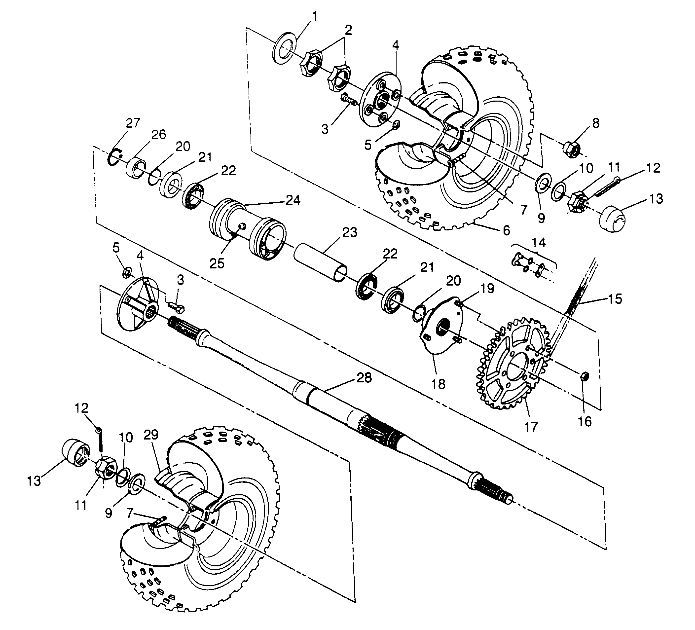 REAR WHEEL DRIVE ASSEMBLY - W948527 (4926822682C001)