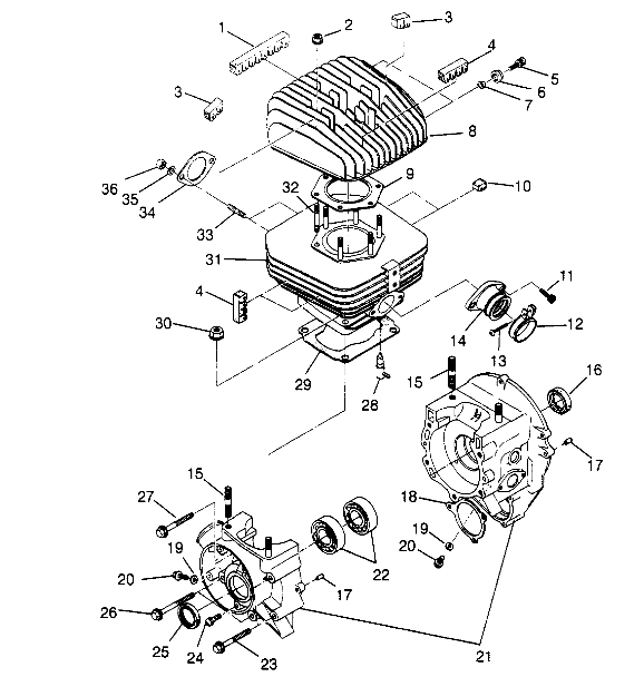 CRANKCASE and CYLINDER - W948527 (4926822682C005)