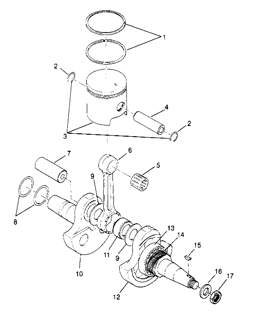 CRANKSHAFT and PISTON - W948527 (4926822682C006)