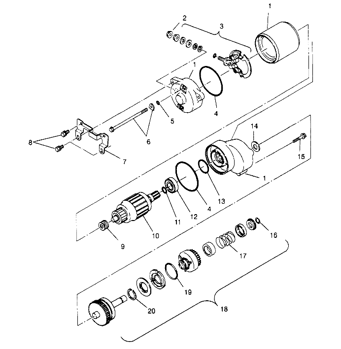 STARTING MOTOR - W948527 (4926822682C008)