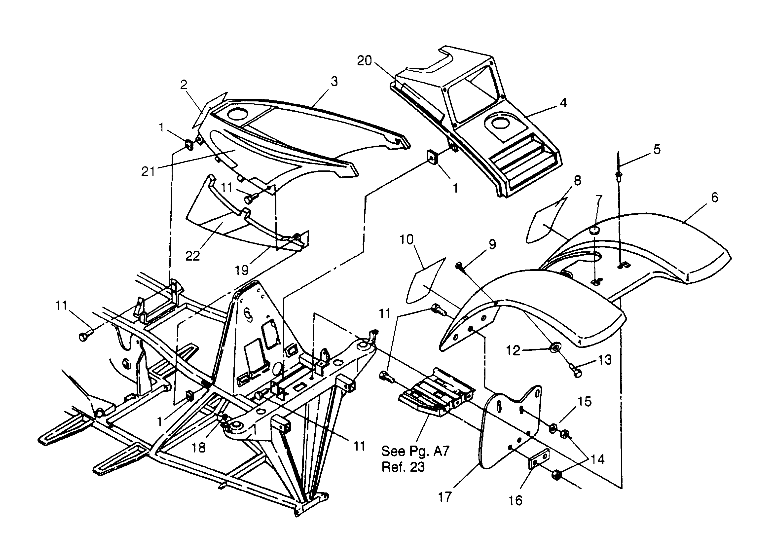 FRONT CAB ASSEMBLY Trail Blazer W947221 (4926832683A005)