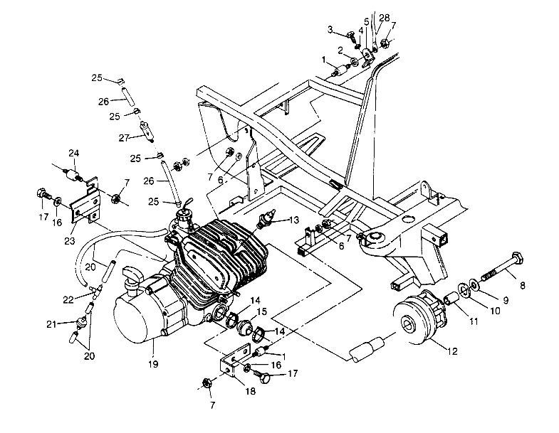 ENGINE MOUNTING Trail Blazer W947221 (4926832683A008)