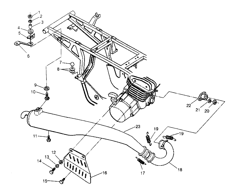 EXHAUST ASSEMBLY Trail Blazer W947221 (4926832683A009)