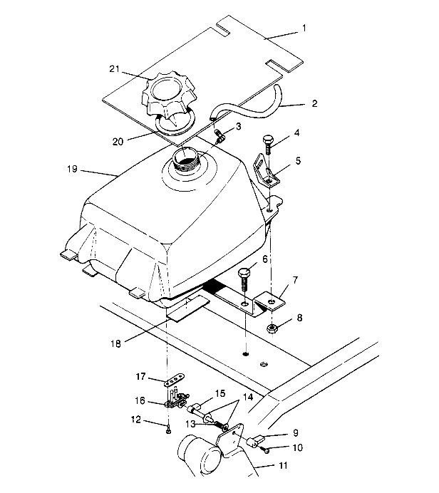 FUEL TANK ASSEMBLY Trail Blazer W947221 (4926832683A010)