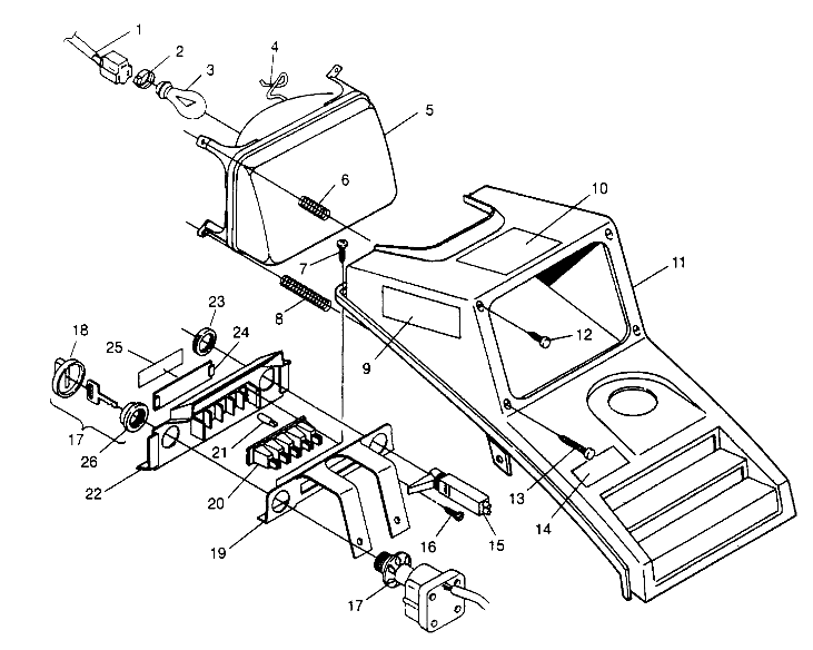 HEADLIGHT ASSEMBLY Trail Blazer W947221 (4926832683A012)