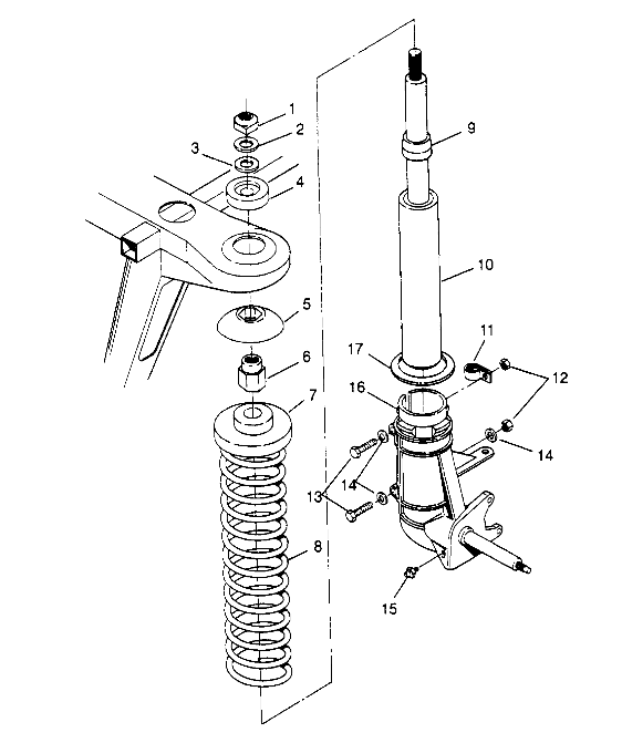 STRUT ASSEMBLY Trail Blazer W947221 (4926832683A014)