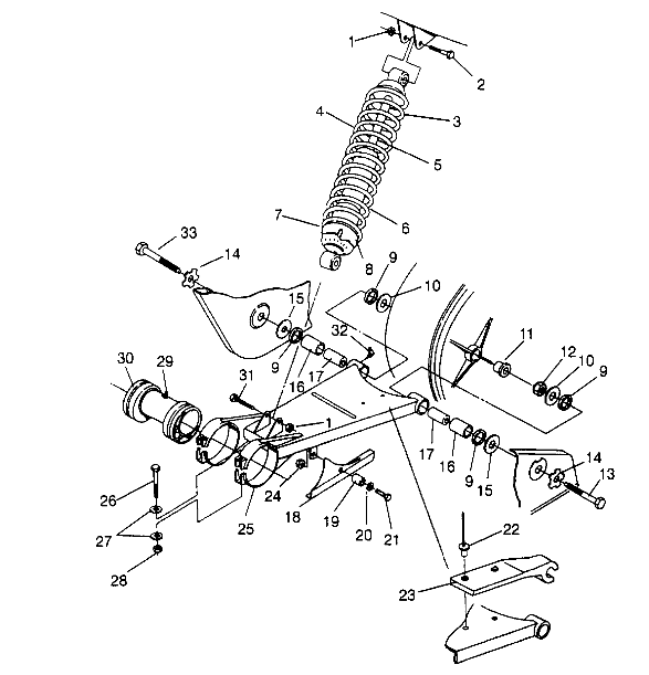 SWING ARM/SHOCK MOUNTING Trail Blazer W947221 (4926832683B008)