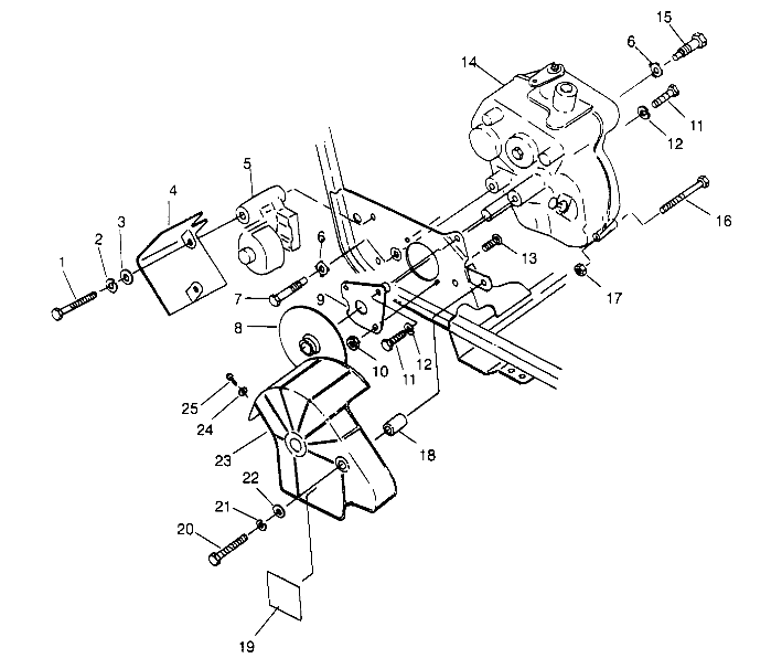 GEARCASE/BRAKE MOUNTING Trail Blazer W947221 (4926832683B012)