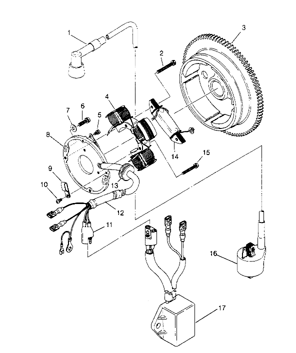 MAGNETO ASSEMBLY Trail Blazer W947221 (4926832683C007)