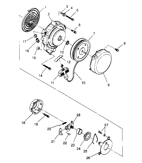 RECOIL STARTER Trail Blazer W947221 (4926832683C008)