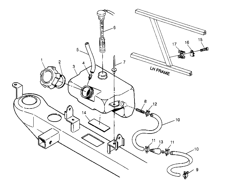 OIL TANK ASSEMBLY Sportsman 4x4 W948040 (4926842684A012)