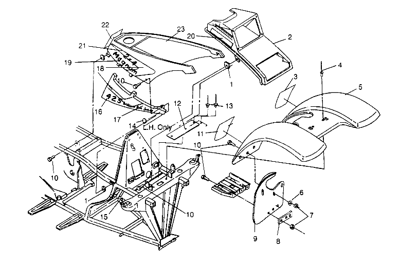 FRONT CAB ASSEMBLY Magnum 2x4 W957544 (4926852685A006)