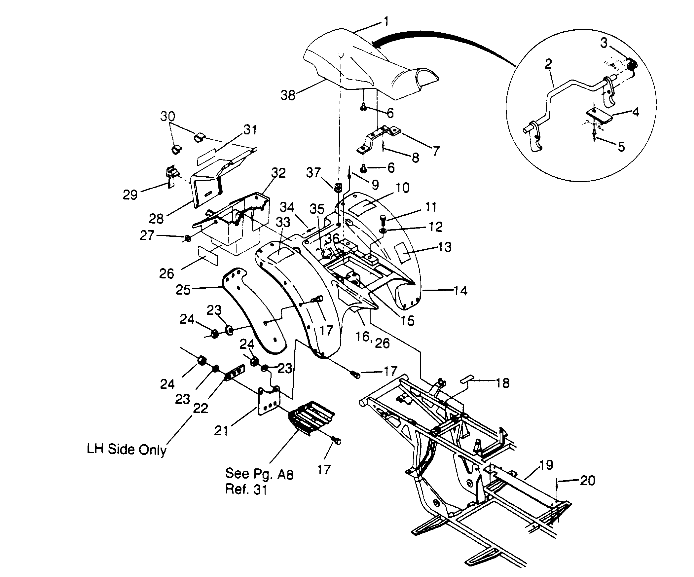 REAR CAB ASSEMBLY Magnum 2x4 W957544 (4926852685A007)