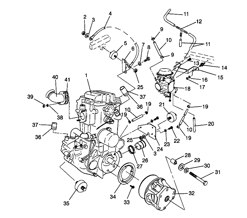 ENGINE MOUNTING Magnum 2x4 W957544 (4926852685A009)