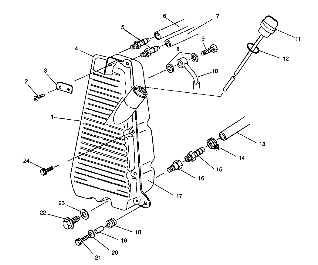 OIL TANK ASSEMBLY Magnum 2x4 W957544 (4926852685A013)