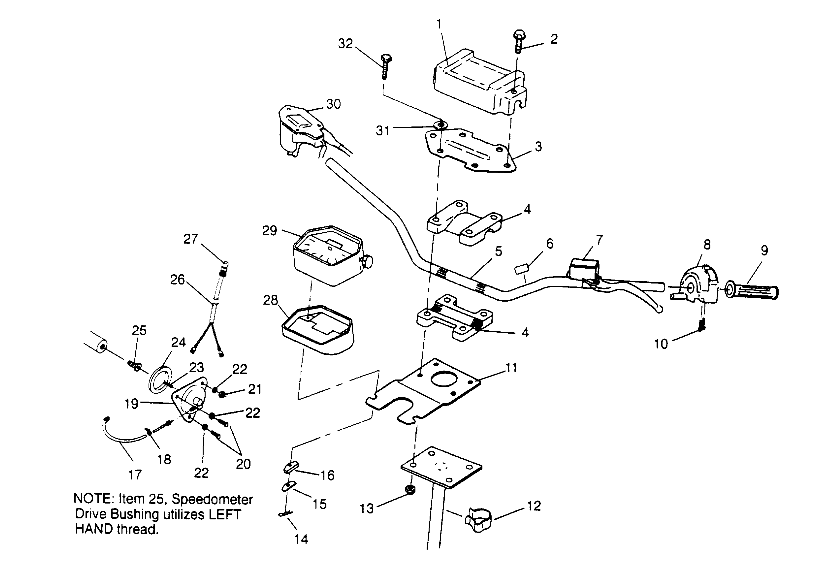 STEERING - HANDLEBAR Magnum 2x4 W957544 (4926852685B005)