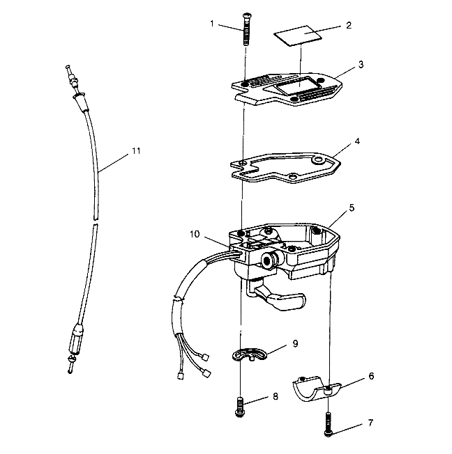 CONTROLS - THROTTLE ASM./CABLE Magnum 2x4 W957544 (4926852685B008)