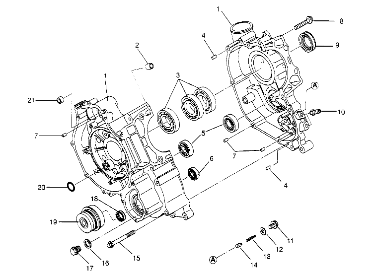 CRANKCASE Magnum 2x4 W957544 (4926852685C010)