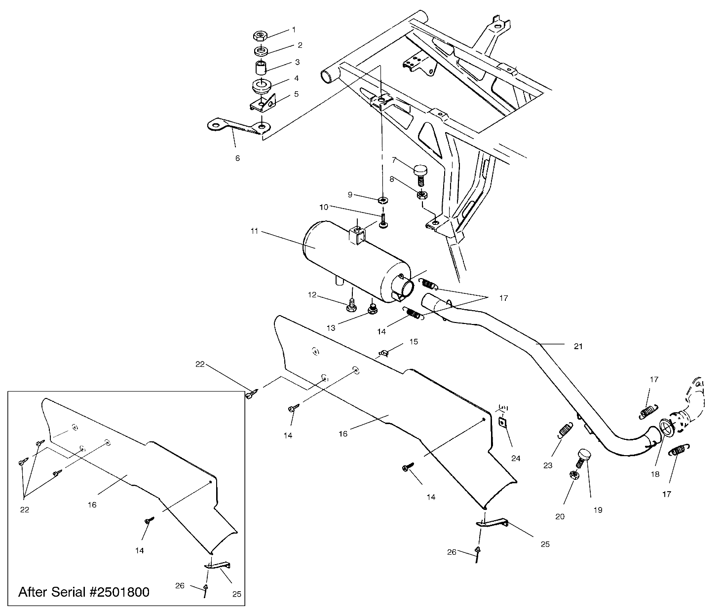 EXHAUST SYSTEM - W958144 (4926862686a011)