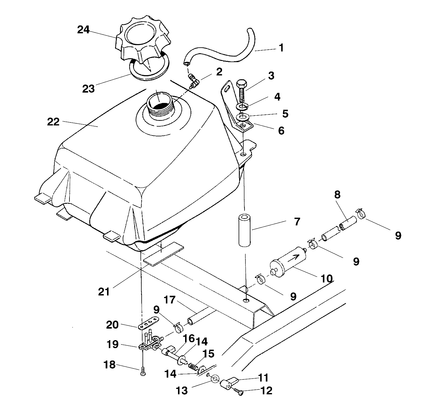 FUEL TANK ASSEMBLY - W958144 (4926862686a012)