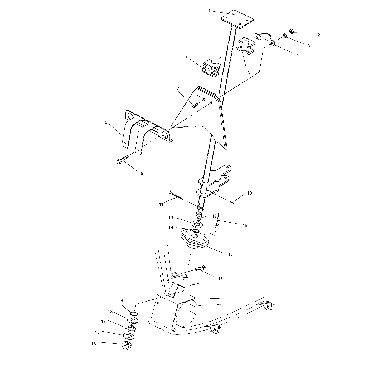 STEERING POST ASSEMBLY - W958144 (4926862686b010)