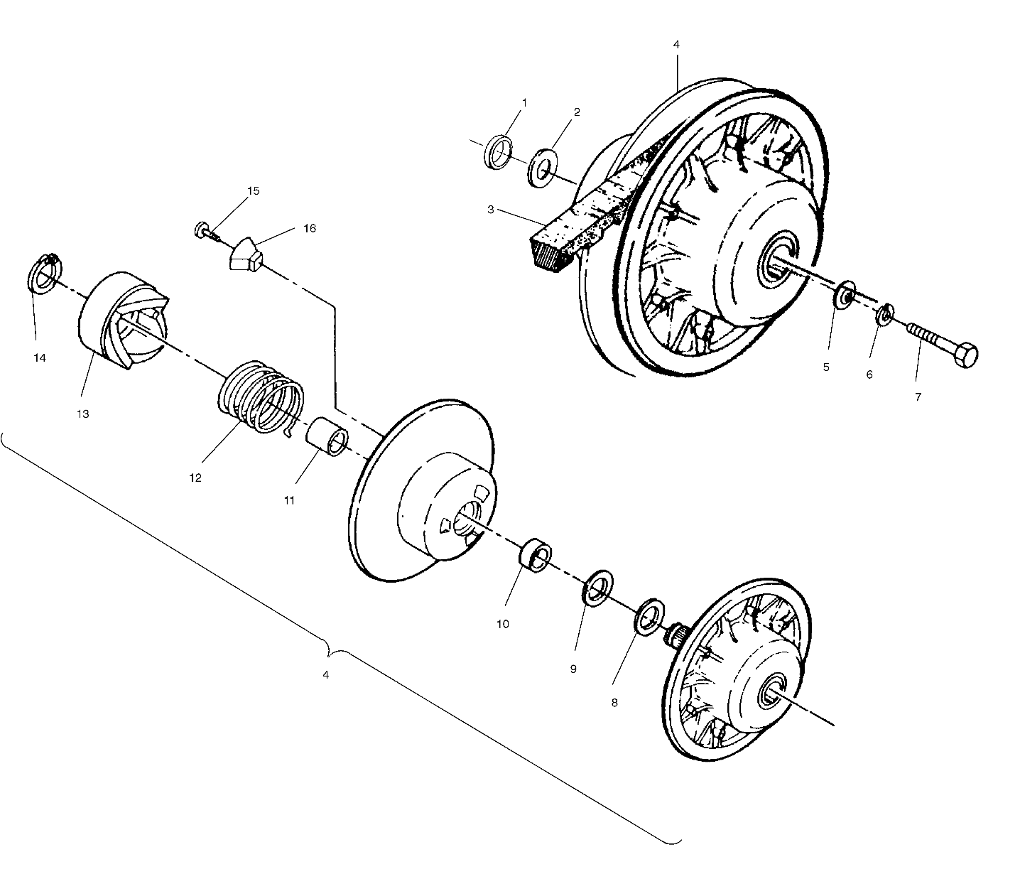 DRIVEN CLUTCH ASSEMBLY - W958144 (4926862686c004)