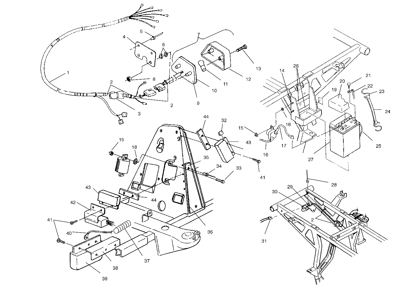 ELECTRICAL/TAILLIGHT ASSEMBLY - W958144 (4926862686c013)