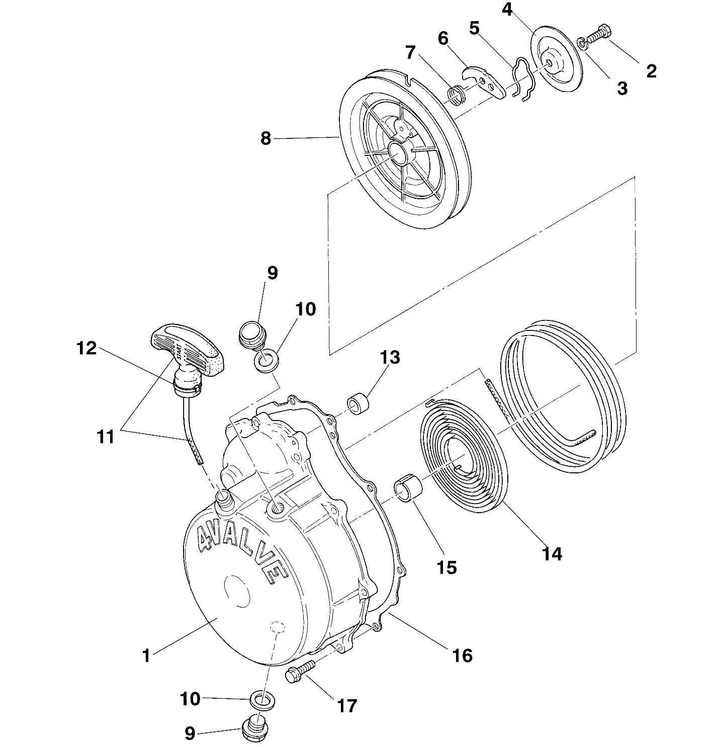 RECOIL STARTER - W958144 (4926862686d011)