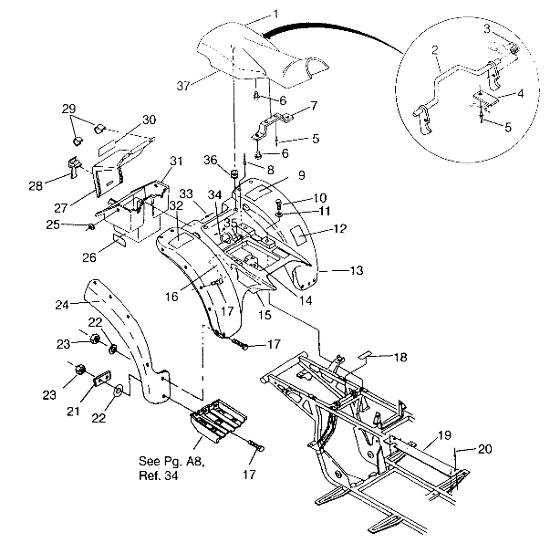 REAR CAB ASSEMBLY SWEDISH 4x4 400L S948140 (4926912691A007)