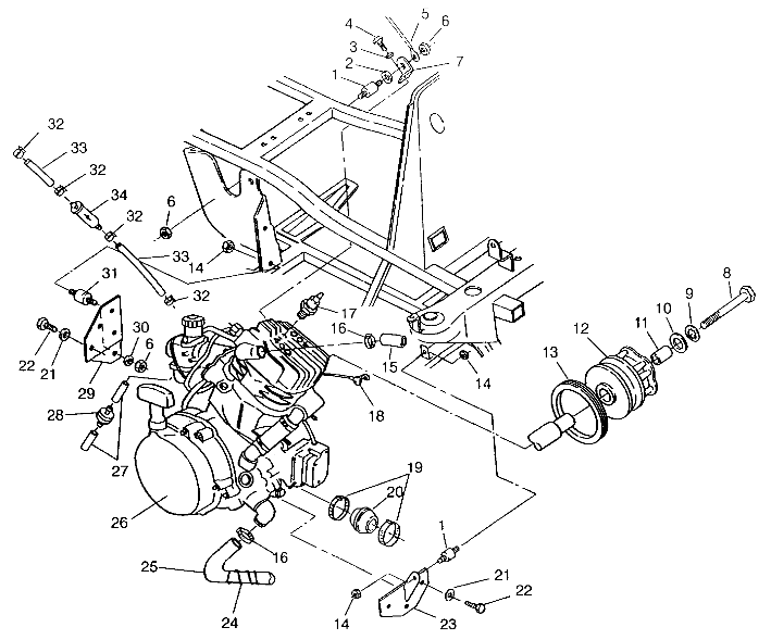 ENGINE MOUNTING SWEDISH 4x4 400L S948140 (4926912691A010)