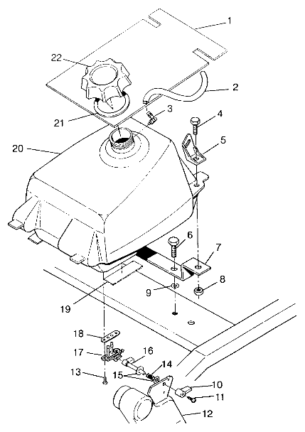 FUEL TANK ASSEMBLY SWEDISH 4x4 400L S948140 (4926912691A013)