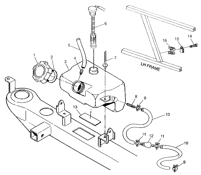 OIL TANK ASSEMBLY SWEDISH 4x4 400L S948140 (4926912691A014)