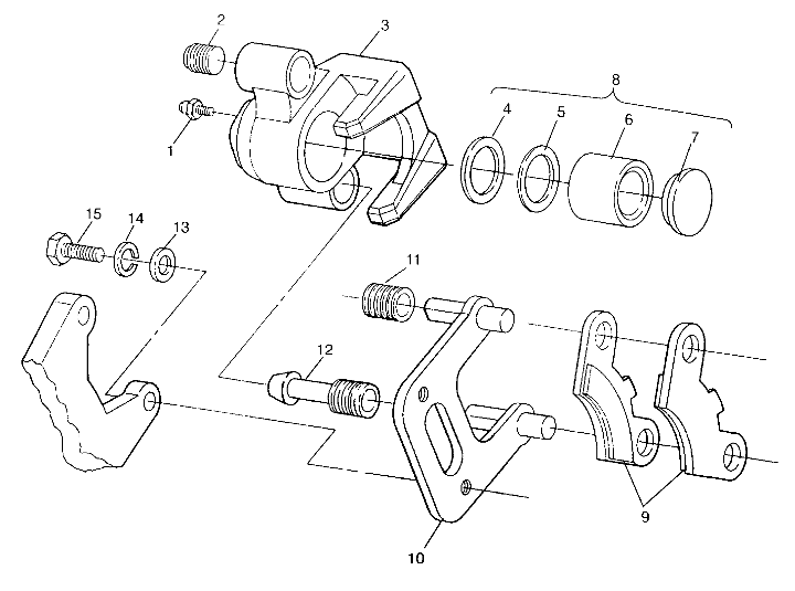 FRONT BRAKE ASSEMBLY SWEDISH 4x4 400L S948140 (4926912691B007)