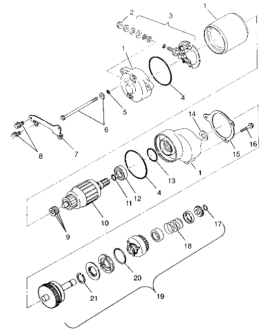 STARTING MOTOR SWEDISH 4x4 400L S948140 (4926912691D005)