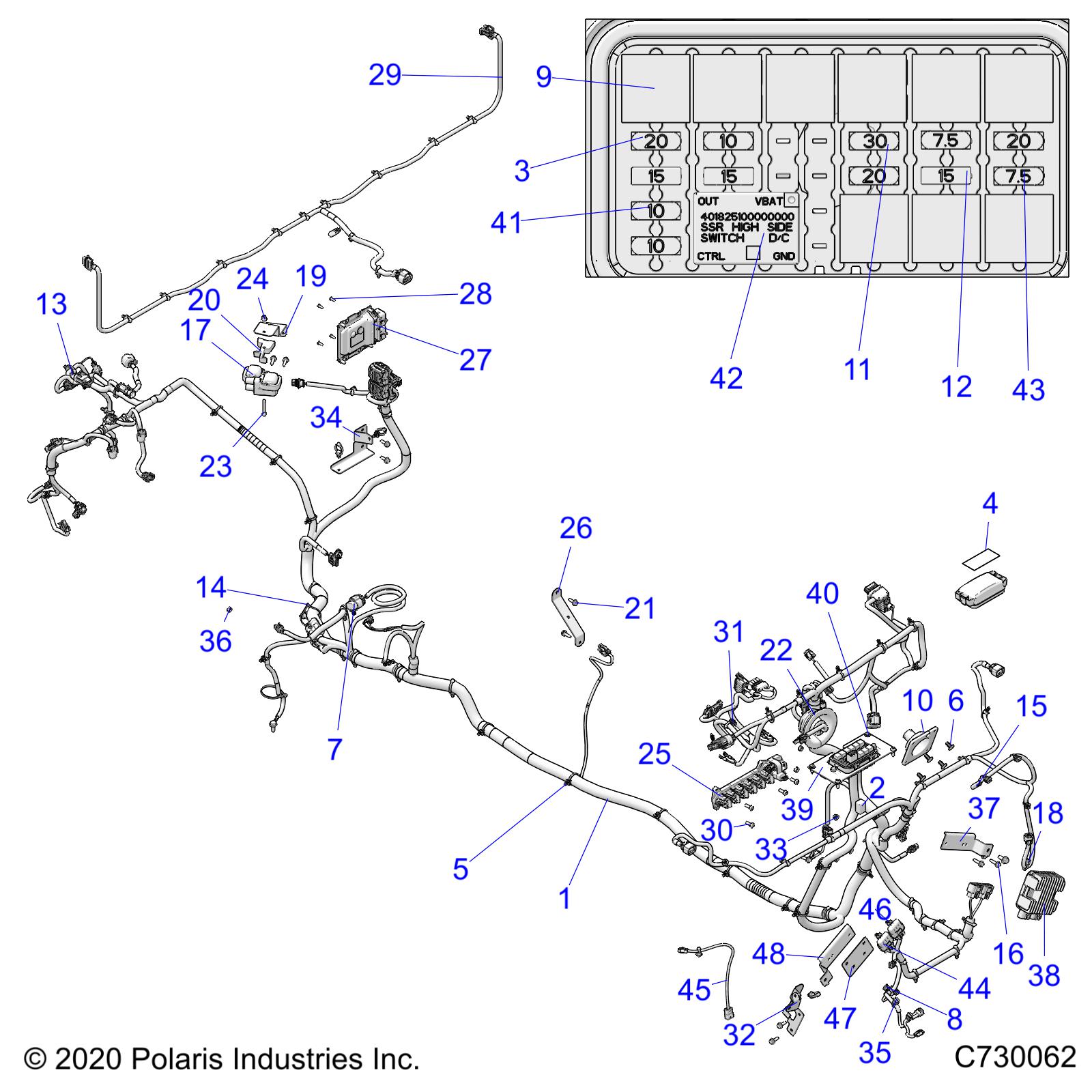 ELECTRICAL, WIRE HARNESS - R21RSB99AZ/BZ (C730062)