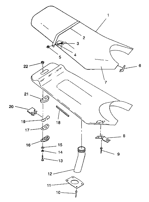 SEAT ASSEMBLY SL 650 B944058 (4926992699007A)