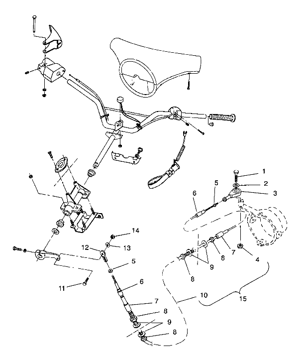 STEERING ASSEMBLY SL 650 B944058 (4926992699010A)