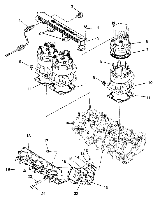 CYLINDER & MANIFOLD SL 650 B944058 (4926992699022A)